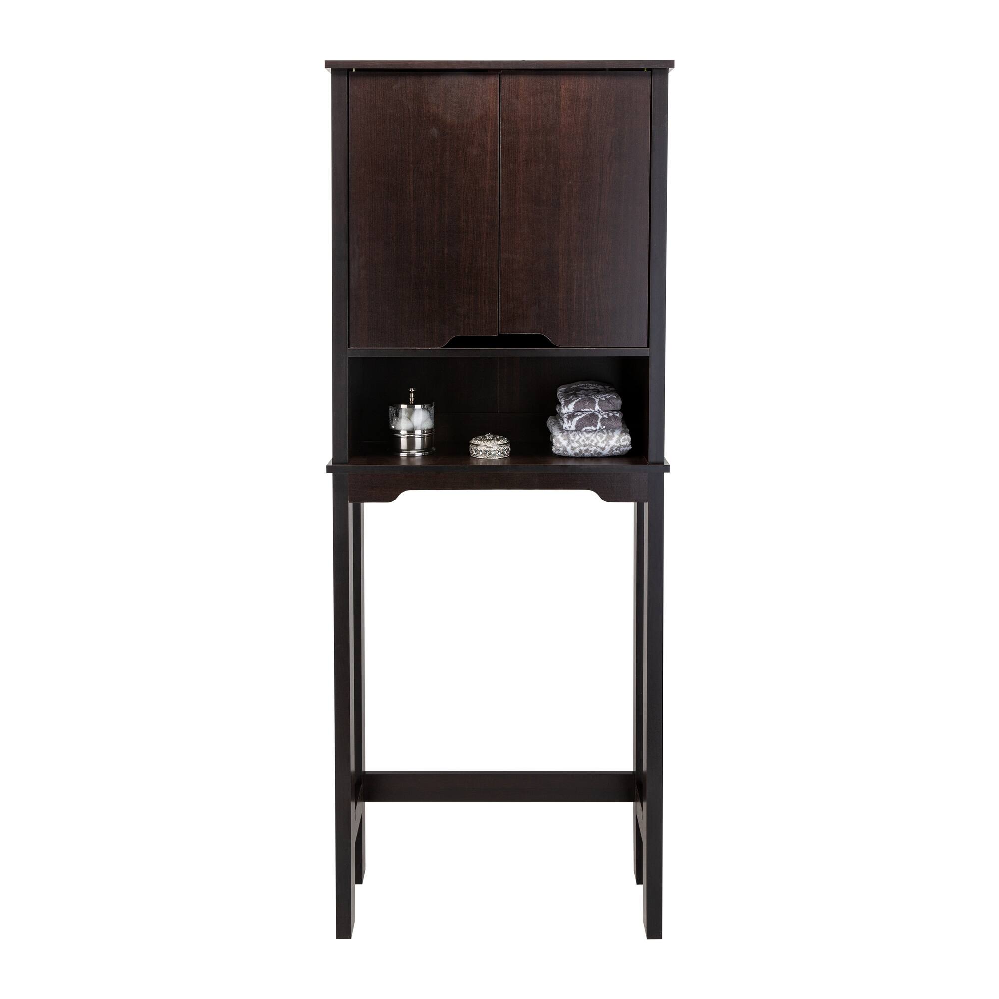 Organize It All Ambassador Espresso Over the Toilet Space Saver